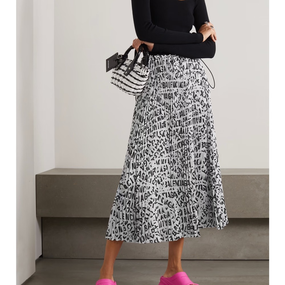 Balenciaga  Logo Midi Skirt 36/small